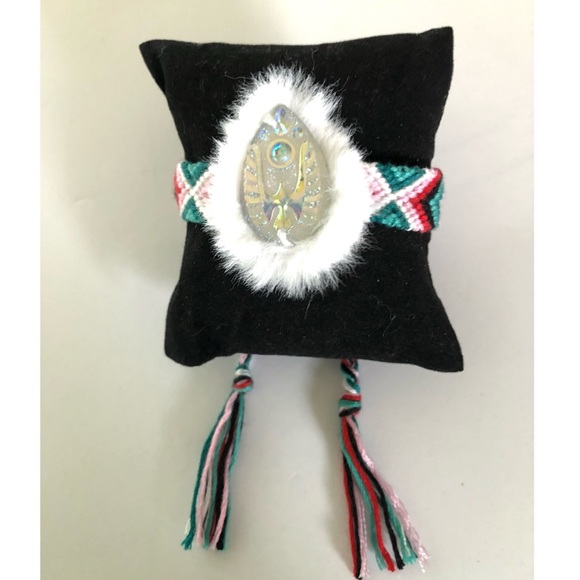 Faux Fur Phoenix Woven Southwestern Inspired Bracelet - Picture 3 of 7